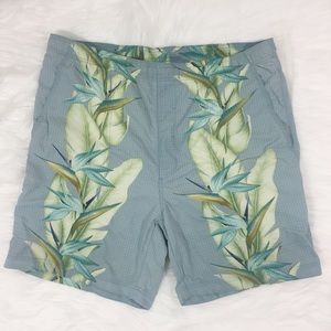 Tommy Bahama Swim Trunks Shorts Floral Plants